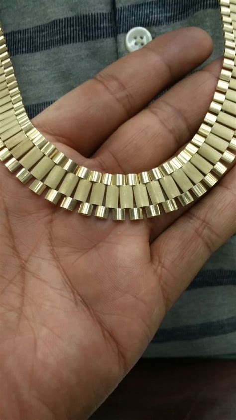 real gold rolex chain|10k gold rolex chains.